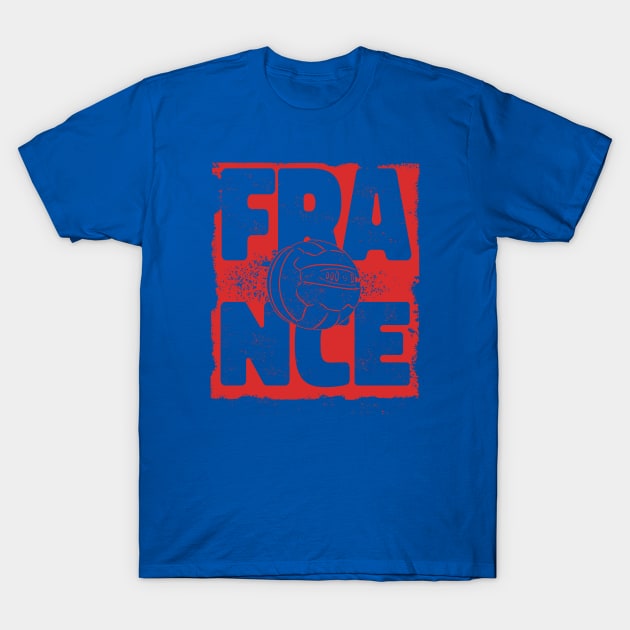 Vintage French Football Retro France Soccer T-Shirt by SLAG_Creative